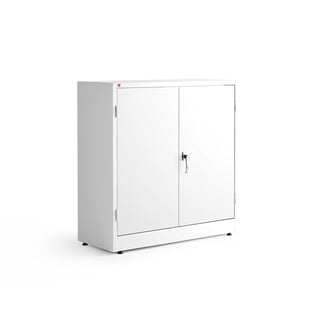 Storage cabinet STYLE, 1000x1000x400 mm, white, white