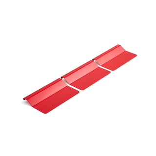 Källsorteringsmarkör AZURE för tippcontainer, 3-pack, Röd