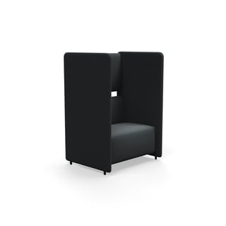 Armchair CLEAR SOUND, 1.5-seater, fabric Pod CS, anthracite