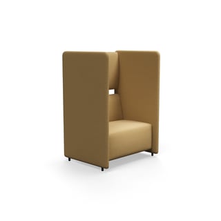 Armchair CLEAR SOUND, 1.5-seater, fabric Pod CS, yellow