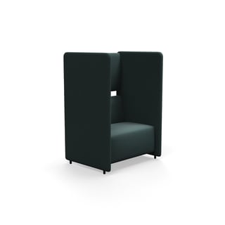 Armchair CLEAR SOUND, 1.5-seater, fabric Focus Melange, green