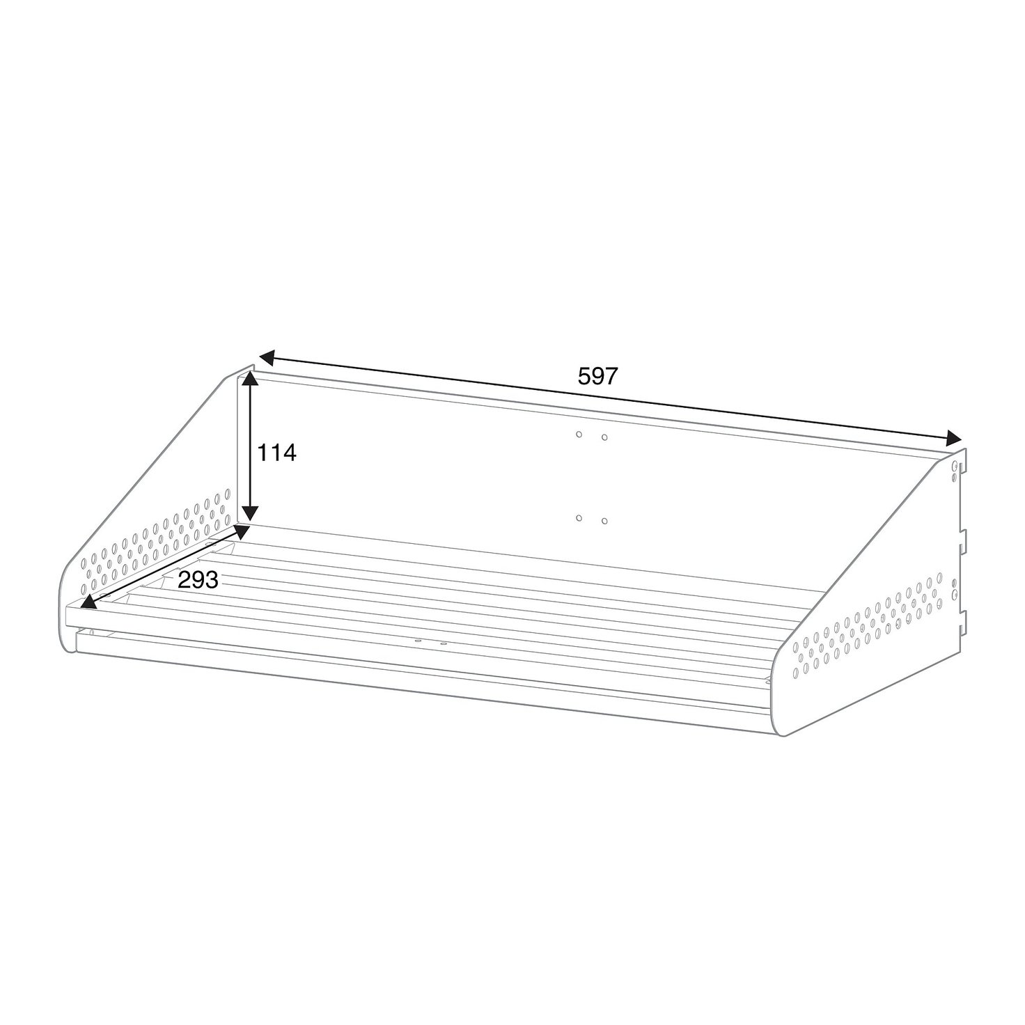 Cloakroom Unit ENTRY Basic Floor Unit 6 Shoe Shelves 1800x600x600 Mm cloakroom-unit-entry-basic-floor-unit-6-shoe-shelves-1800x600x600-mm