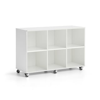 Student storage CASPER, 6 compartments, white