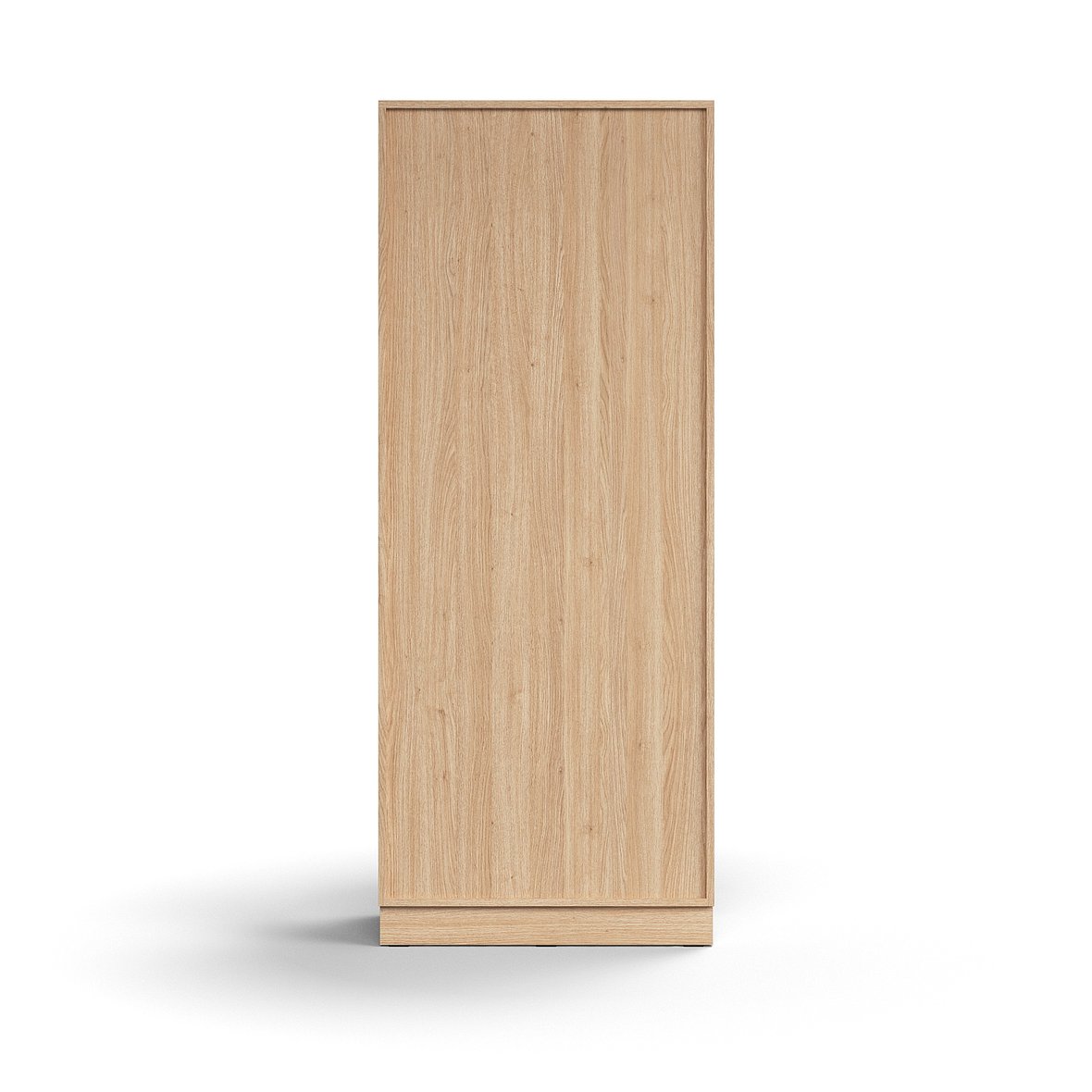 Lockable sliding door QBUS, 4 shelves, base frame, handles