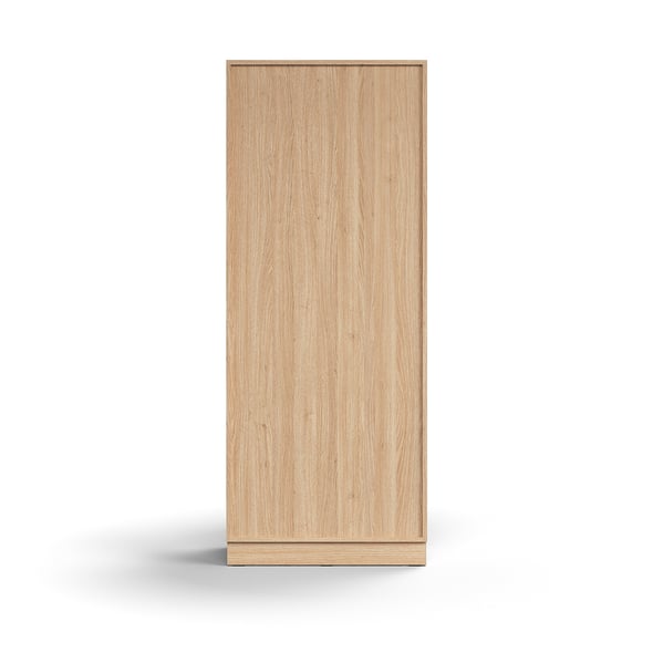 Lockable sliding door QBUS, 4 shelves, base frame, handles