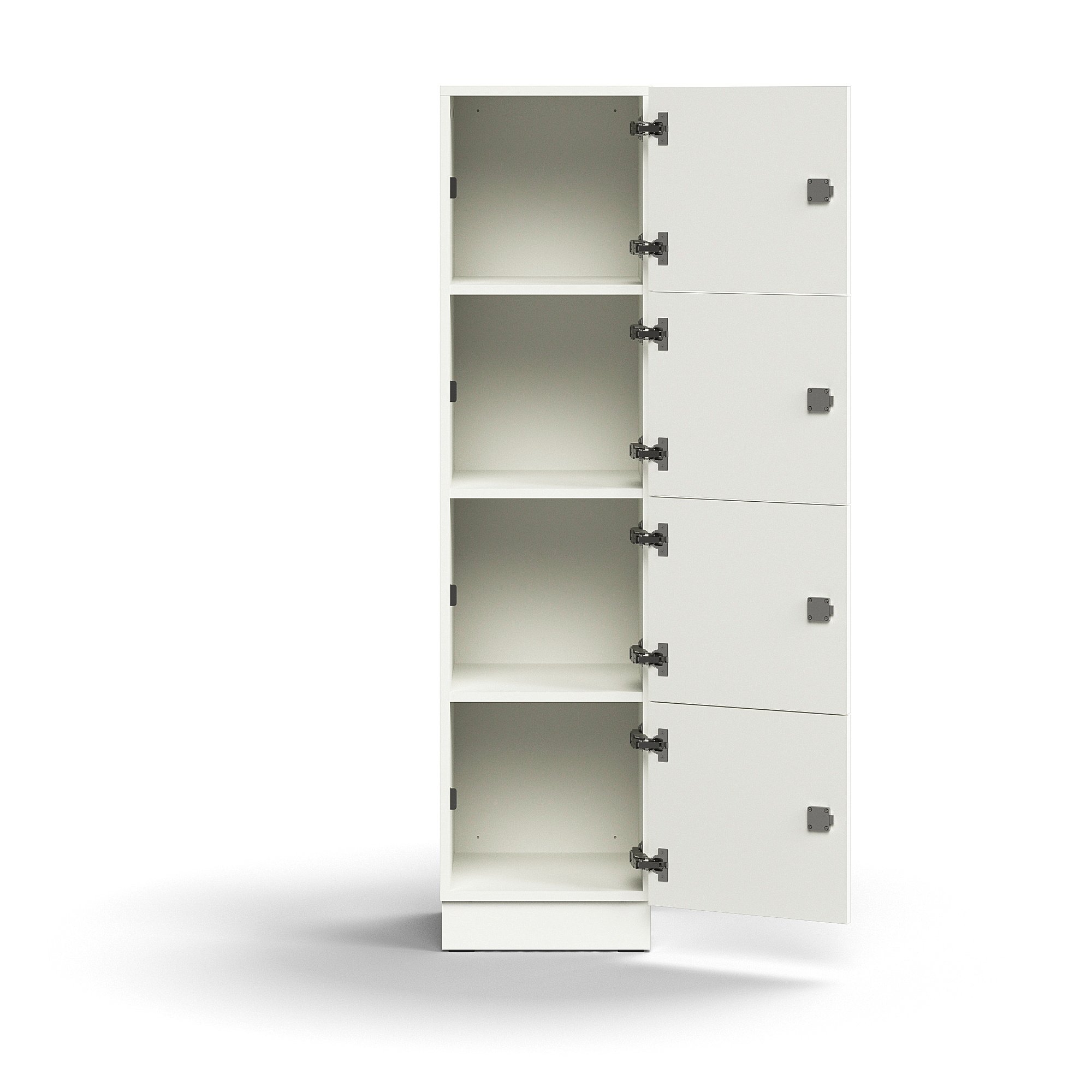 Lockable Personal Storage QBUS, 4 Comps, Base Frame, 1636x400x420 Mm ...