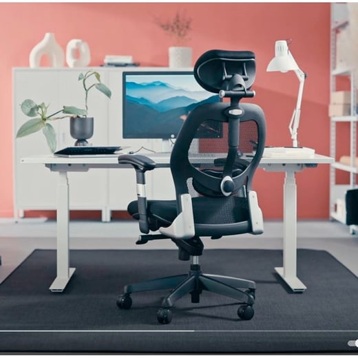 High back mesh office chair SWANSEA, black AJ Products