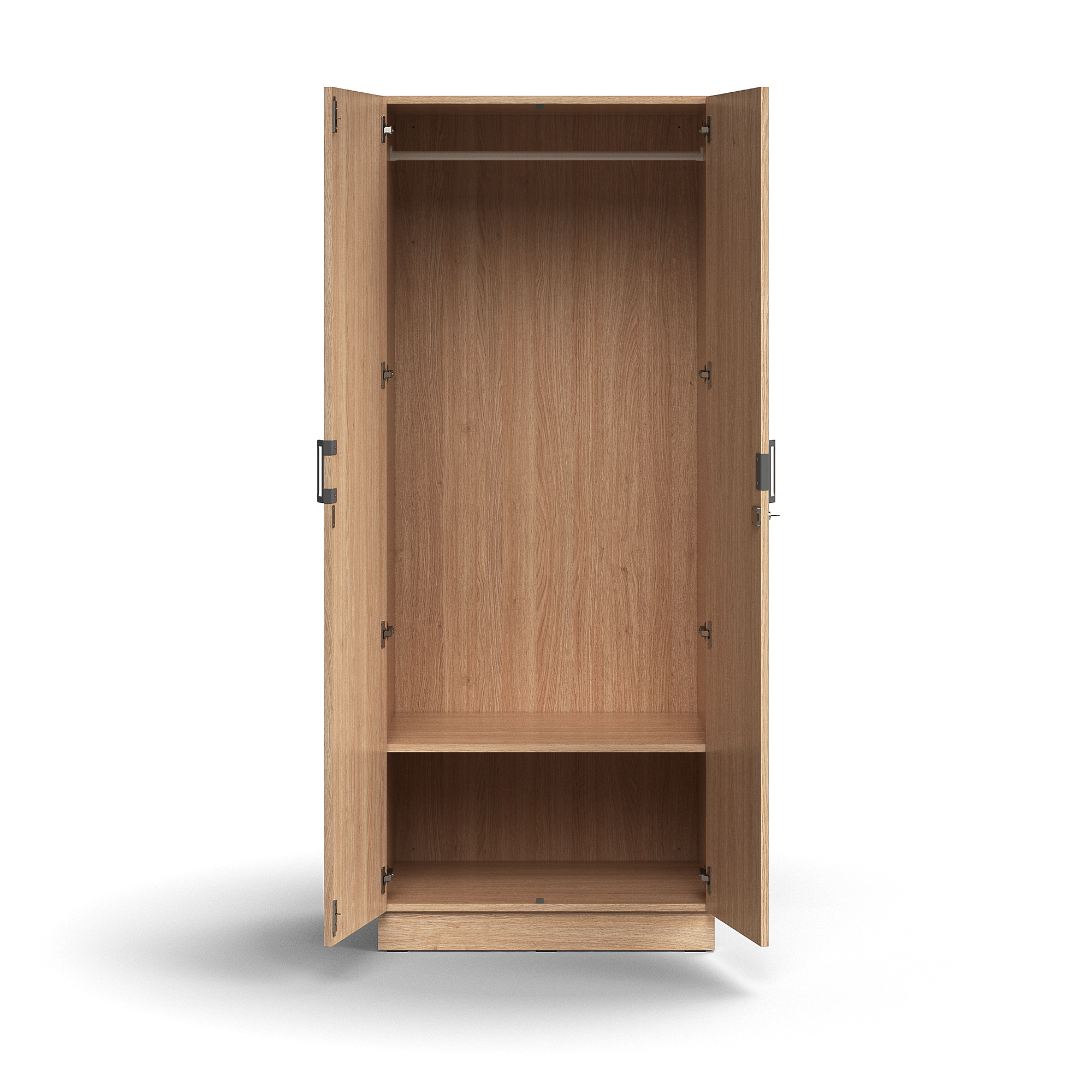 Small cupboard for clothes store with lock