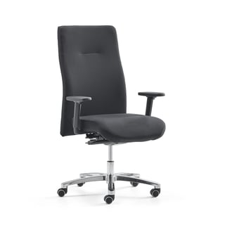 Office chair BRADFORD, black fabric