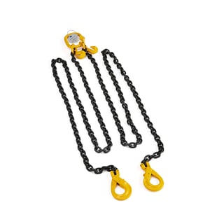 Two-part lifting chain, 2800 kg load, Ø 8x3000 mm