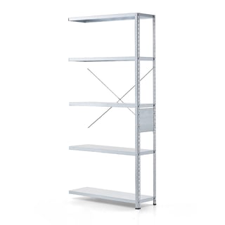 Shelving FIRST, add-on unit, 1960x1005x300 mm, galvanised