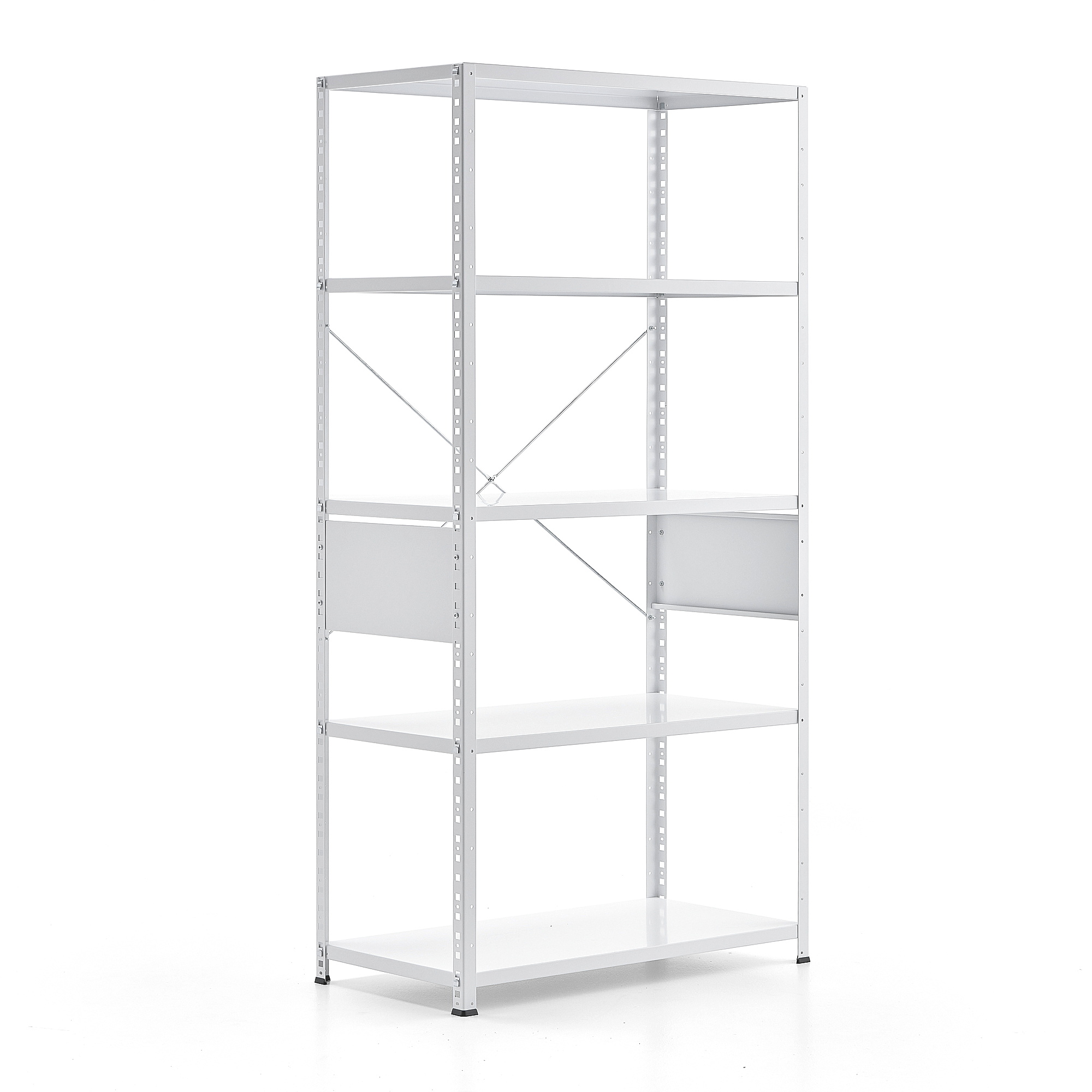 White deals shelving unit