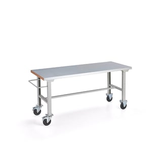 Mobilni radni stol SOLID, 320 kg, 2000x800 mm, metal