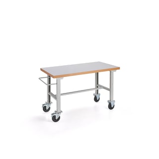 Mobilní dílenský stůl SOLID, 1500x800 mm, HPL