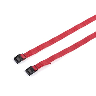 Long lashing strap, 2500 mm, red, pack of 2