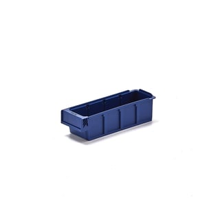 Aufbewahrungsbox DETAIL, passend für 3 Trennwände, 300x94x80 mm, blau