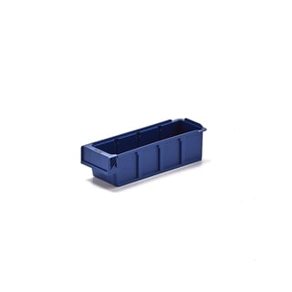 Magazijnbak DETAIL, geschikt voor 3 verdelers, 300 x 94 x 80 mm, blauw