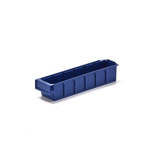 Stores box DETAIL, fits 5 dividers, 400x94x80 mm, blue