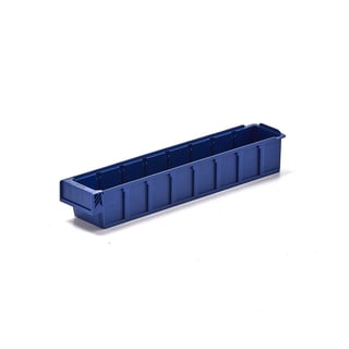 Plastový box DETAIL, pre 7 deliacich priečok, 500x94x80 mm, modrá