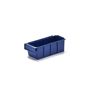 Plastična kutija za skladištenje DETAIL, odgovara za 3 pregrade, 300x115x100 mm, plava