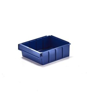 Plastična kutija za skladištenje DETAIL, odgovara za 3 pregrade, 300x230x100 mm, plava