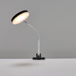Skrivebordslampe CETUS, LED, klembeslag, sort