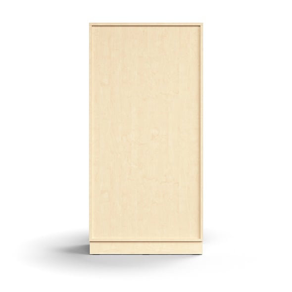 Bookcase QBUS, 3 shelves, base frame, 1636x800x400 mm, birch AJ Products