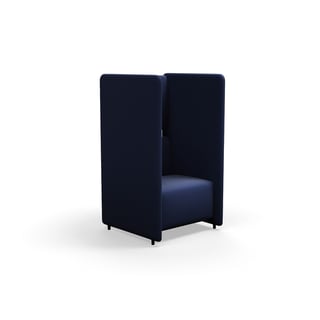 Atzveltnes krēsls CLEAR SOUND, 1-vietīgs, audums Pod CS, tumši zils
