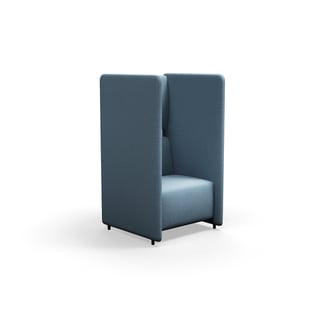 Fotelis CLEAR SOUND, 1-vietis, audinys Focus Melange, šviesiai mėlynas