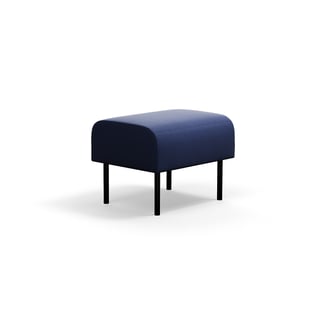 Modular bench VARIETY, 1-seater, fabric Pod CS, navy blue