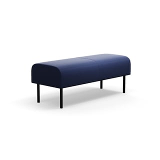 Modular bench VARIETY, 2-seater, fabric Pod CS, navy blue