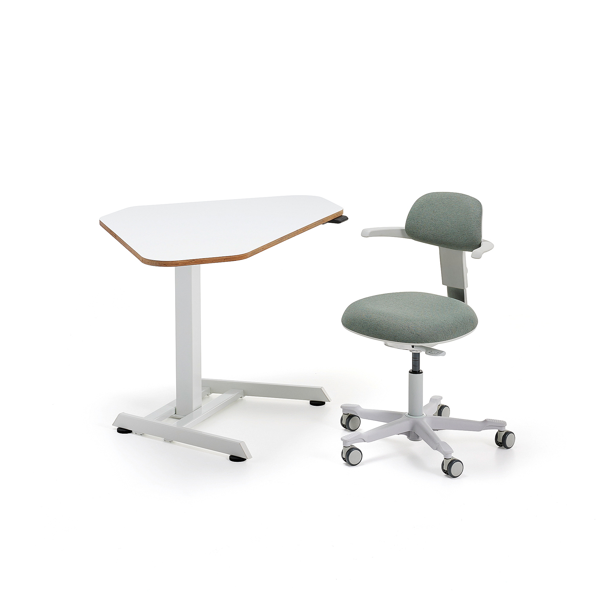 Small white deals chair for desk