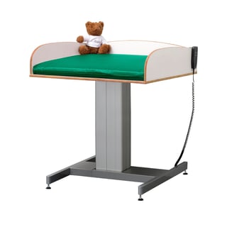 Height-adjustable baby changing table NEIL, without sink, 800x800 mm
