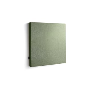 Ljudabsorbent POLY, kvadrat, 600x600x56 mm, väggmonterad, grön