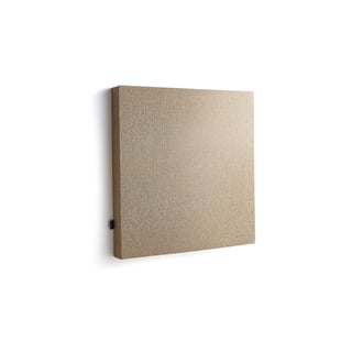 Lydabsorbent POLY, kvadrat, B600 H600 T56 mm, veggmontert, beige