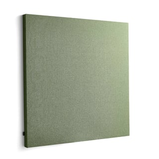 Ljudabsorbent POLY, kvadrat, 1180x1180x56 mm, väggmonterad, grön