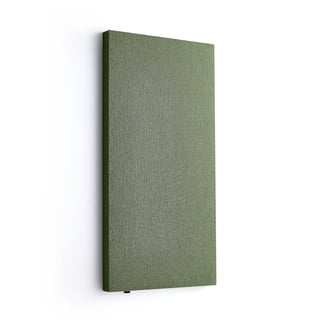 Lydabsorbent POLY, rektangel, B600 H1180 T56 mm, veggmontert, grønn
