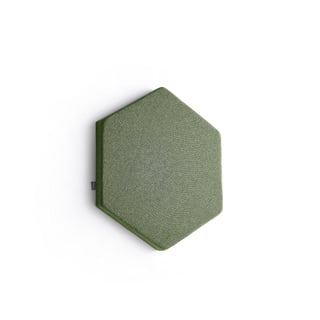 Akustiikkapaneeli seinään POLY, hexagon, 600x600x56 mm, vihreä