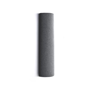 Ljudabsorbent POLY, halvcylinder, Ø280x1000 mm, väggmonterad, ljusgrå