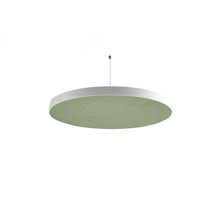 Acoustic panel GRACE, circle, Ø580x52 mm, ceiling hanging, green