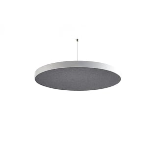 Acoustic panel GRACE, circle, Ø580x52 mm, ceiling hanging, dark grey