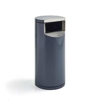 Avfallsbehållare LENNOX, Ø400x860 mm, 100 liter, grå