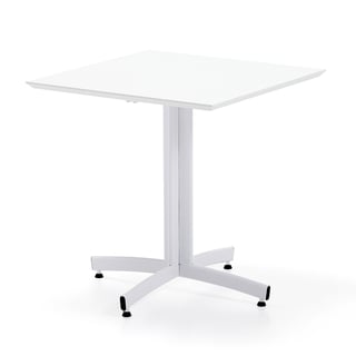 Stôl SANNA, 700x700x720 mm, biela