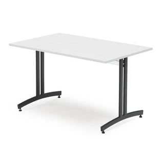 Canteen table SANNA, 1200x800x720 mm, black/white