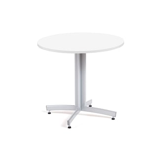 Round canteen table SANNA, Ø900x720 mm, silver/white