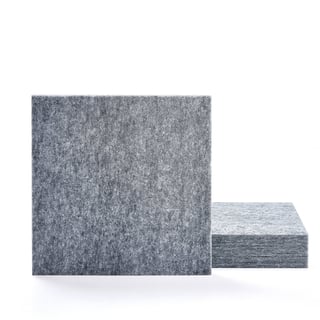 Acoustic panel PATTERN, 4-pack, 600x600x40 mm, grey