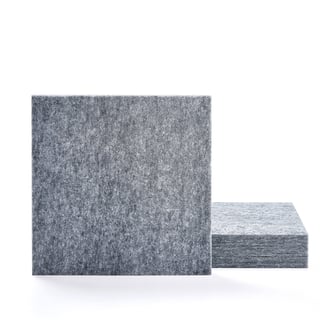 Ljudabsorbent PATTERN, 4-pack, 600x600x40 mm, grå