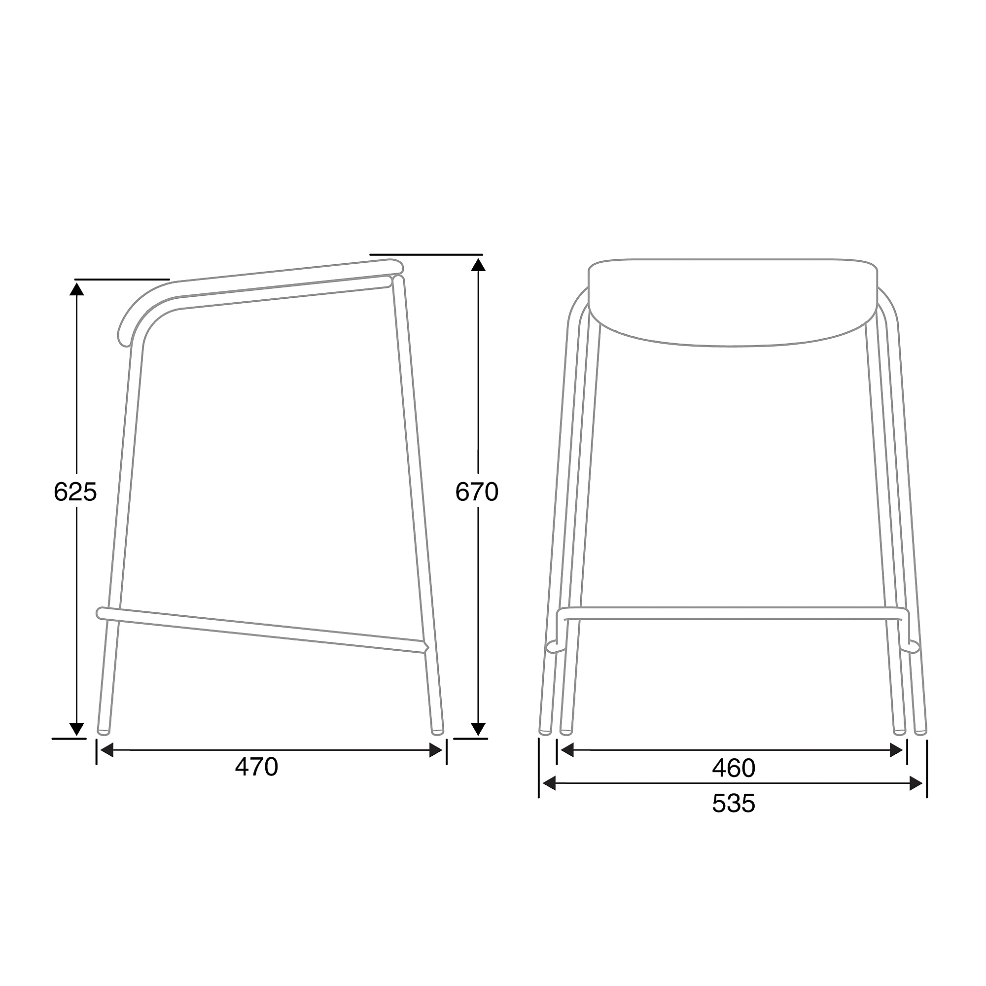 Stool dimensions deals