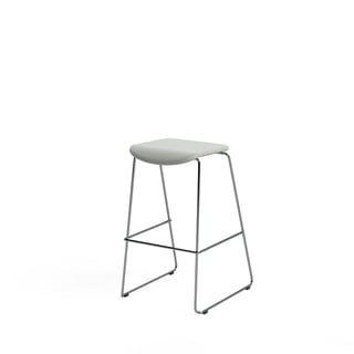 Bar chair SITT UPP 7S, chrome, white