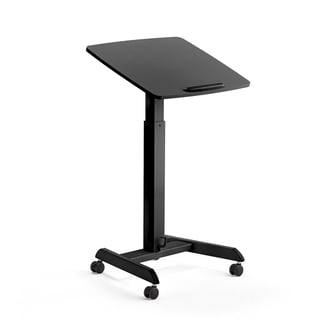Työpöytä ATTUNE, korkeussäädettävä, 600x520 mm, musta